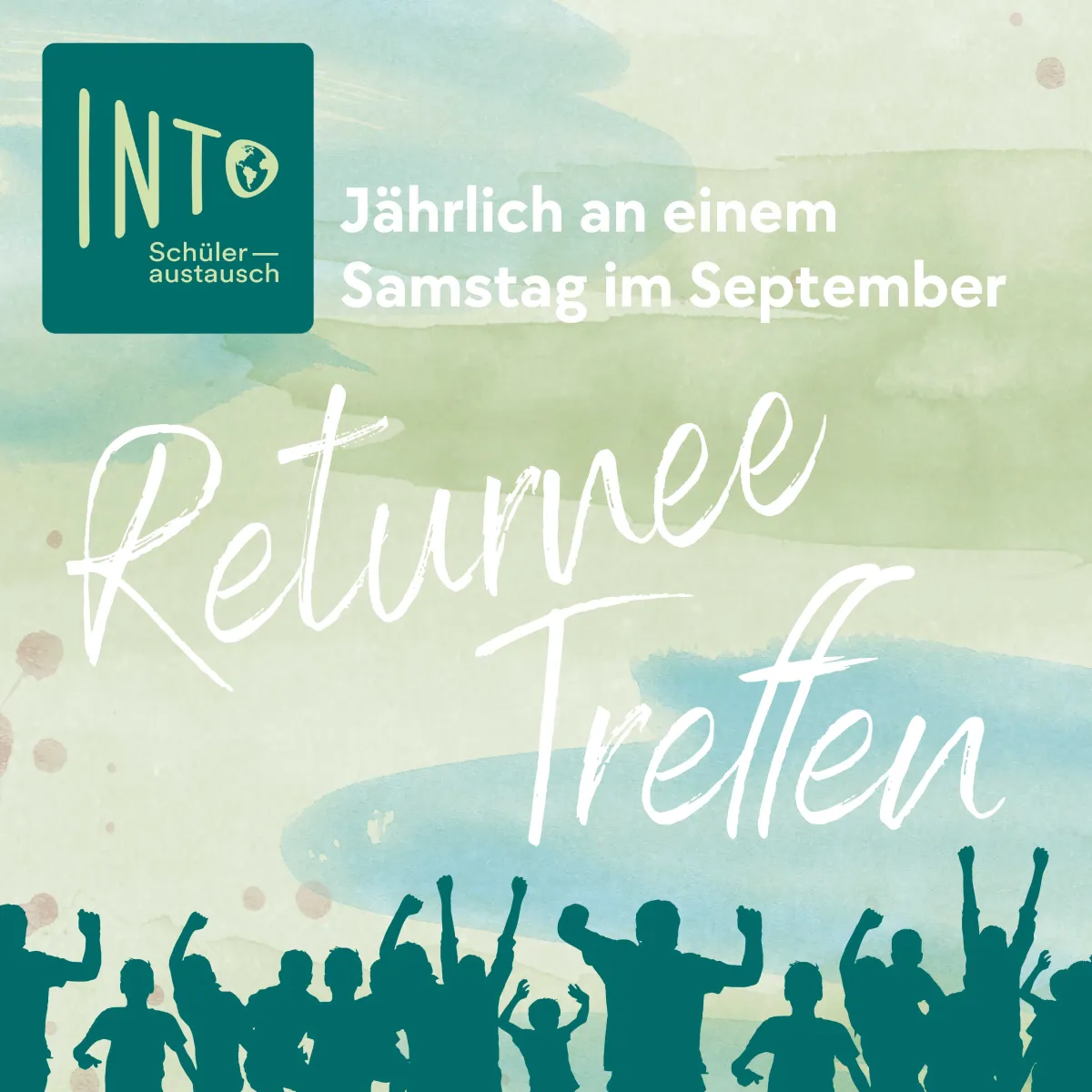 Flyer von jährlichem INTO Returnee Treffen