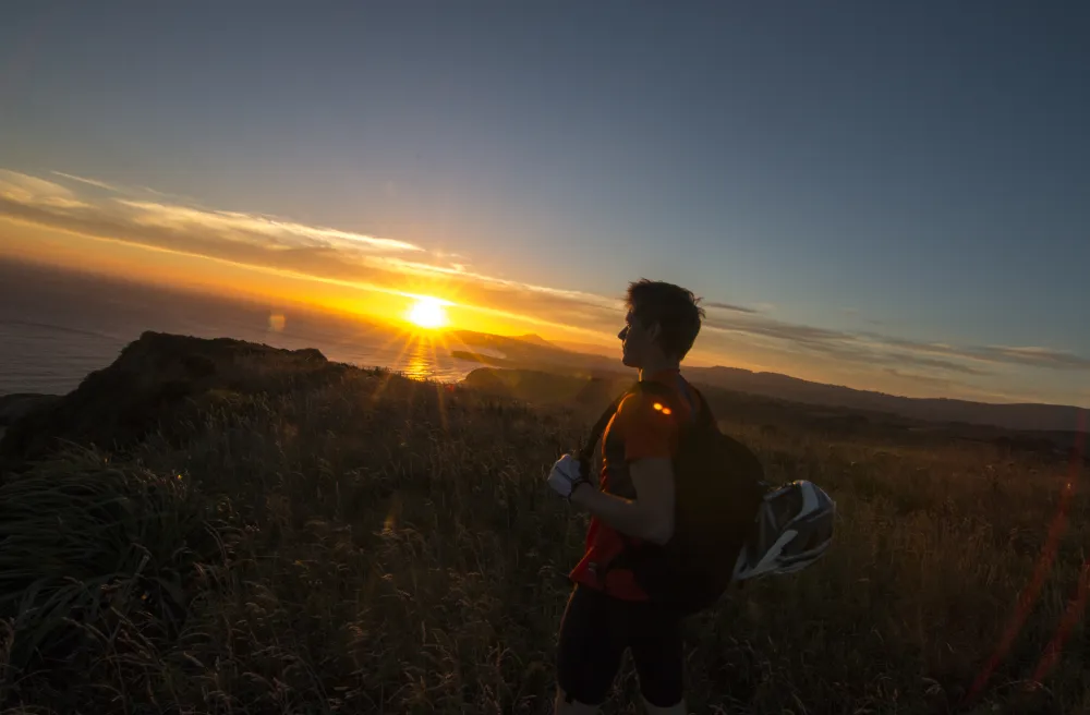 Sonnenuntergang Junge 