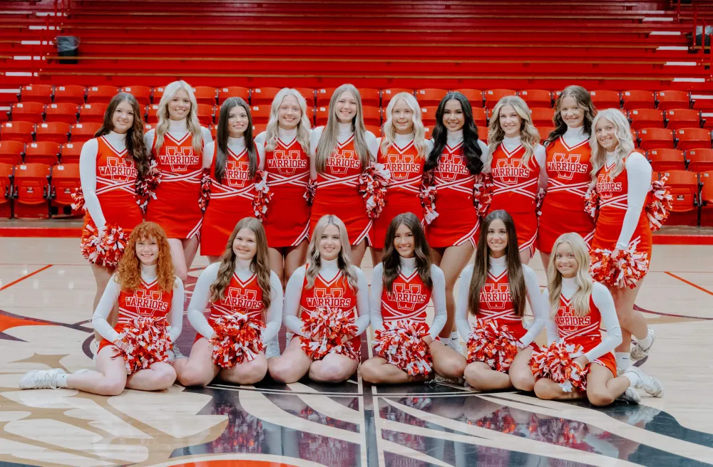 Cheerleading Team Gruppenfoto