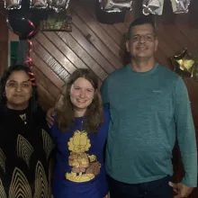 Costa Rica Schülerin mit Gastfamilie